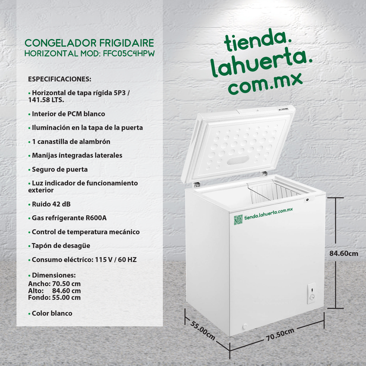 Congelador Frigidaire